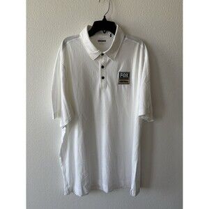 OGIO Men's Golf Polo Shirt White, Fox College Football, Size Large NWT
